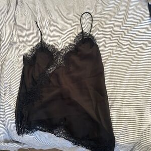 Zara - Black Lace Camisole Top